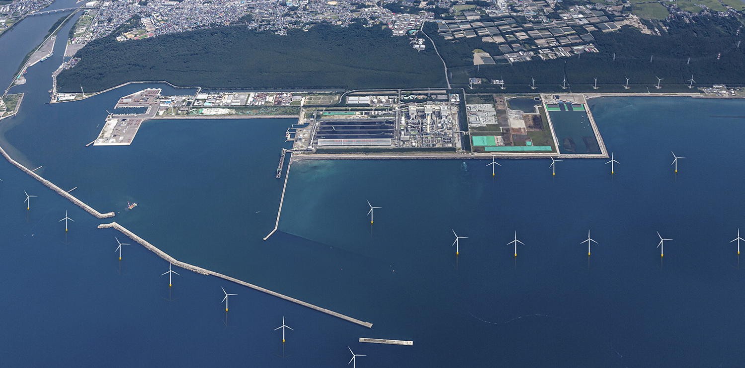 первая морская ветроэлектростанция Японии