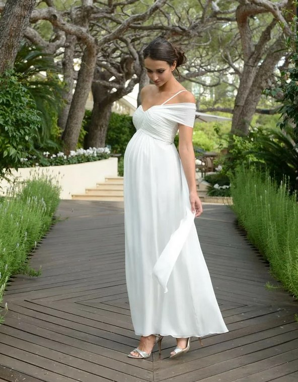 Советы по выбору свадебного платья для беременных