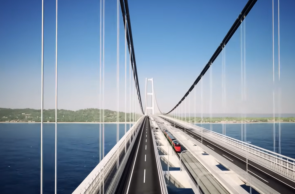 В Италии построят самый длинный подвесной мост